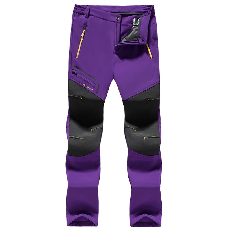 Otoño Invierno al aire libre senderismo terciopelo grueso caliente hombres mujeres Sport Softshell pantalones impermeables Camping esquí Trekking Pantalones Otoño Invierno al aire libre senderismo terciopelo grueso caliente hombres mujeres Sport Softshell pantalones impermeables Camping esquí Trekking Pantalones