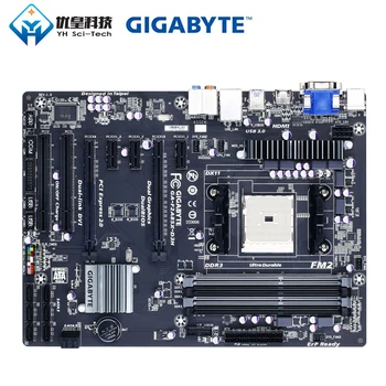 

Gigabyte GA-F2A85X-D3H A85X Original Used Desktop Motherboard Socket FM2 AMD A10/A8/A6/A4/Athlon DDR3 64G SATA3 USB3.0 HDMI ATX