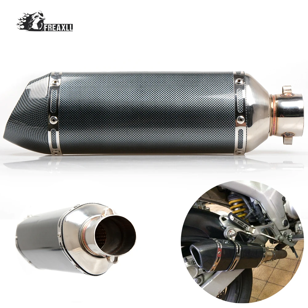 

36-51MM Universal motorcycle racing Exhaust Modified Moto Escape Muffle pipe fit most motorcycle ATV Scooter For Honda CBR 125