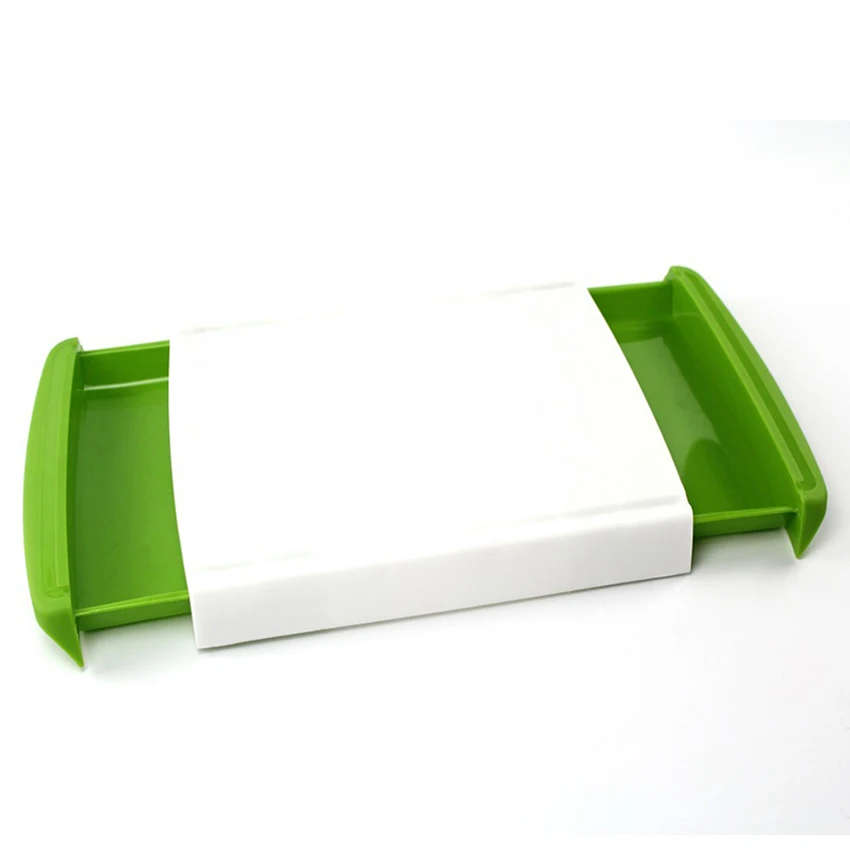 Creative Kitchen Double Drawer Chopping Board Vegetable Fruit Meat
