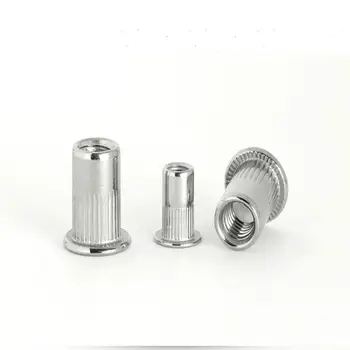 

50pcs M6 nuts 6mm 304 Stainless steel pull riveting nuts countersunk head racquet cap rivet nuts
