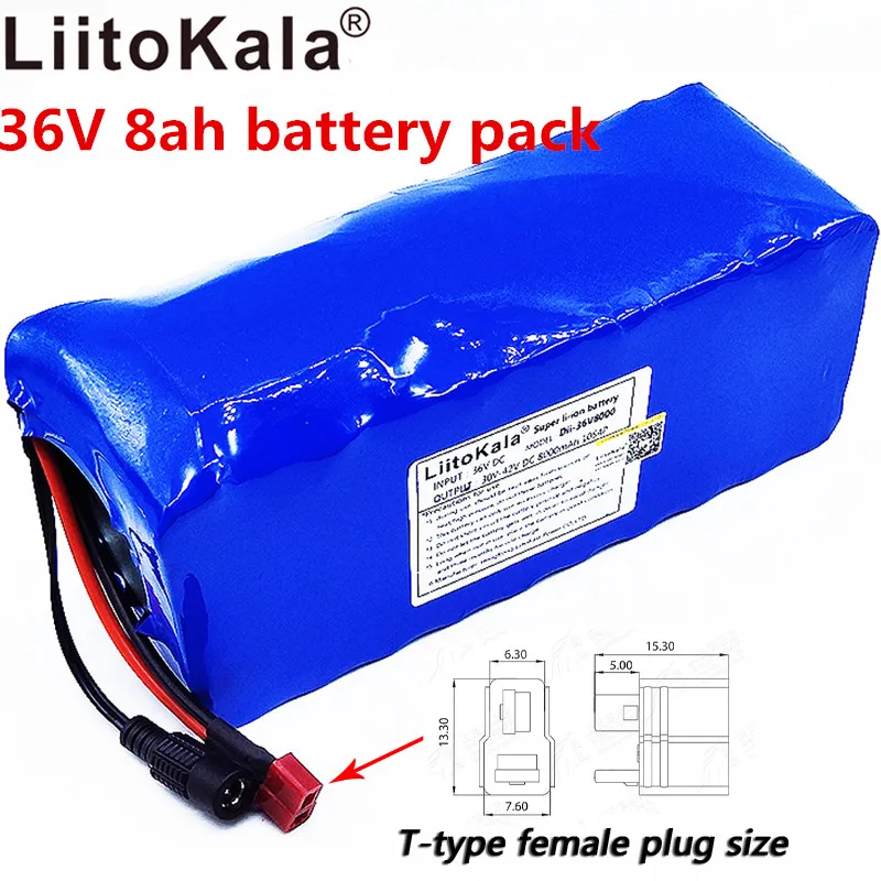liitoKala 10S4P 36v8ah Электрический велосипед литий-ионный аккумулятор 18650 8000 мАч большая емкость батареи bms 500 Вт защита от Прота