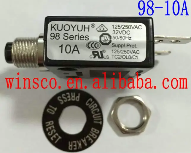 10 шт./лот KUOYUH 10A автомат защити цепи 98 серии 10A