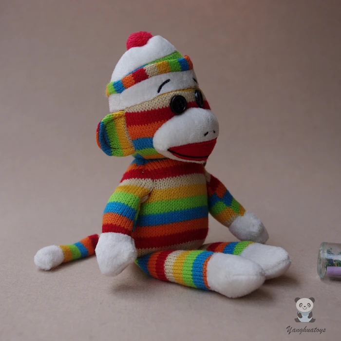 rainbow sock monkey