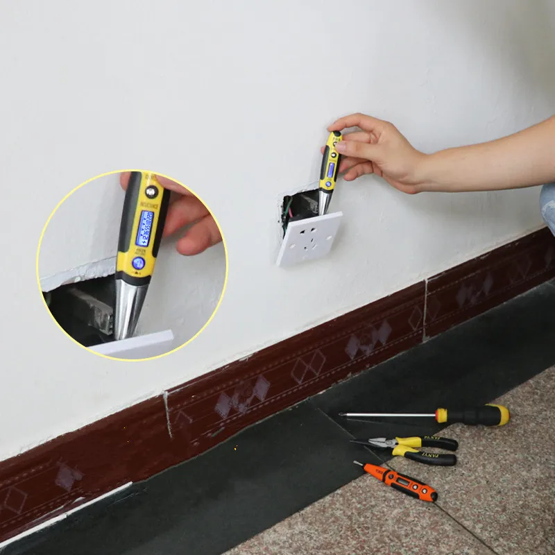 

AC / DC 0-250V sensor voltage test digital table word screwdriver measuring pen for maintenance of electrical accessories