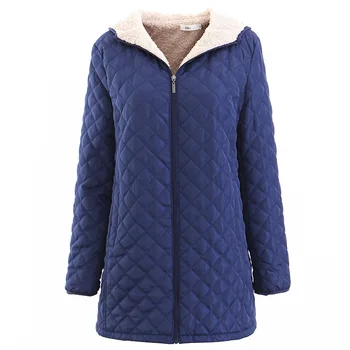 

Winter Hooded Long-Sleeve Thin Cotton-Padded Clothes Female Waist Slim And Long Sections Padded Female woman pure color coat