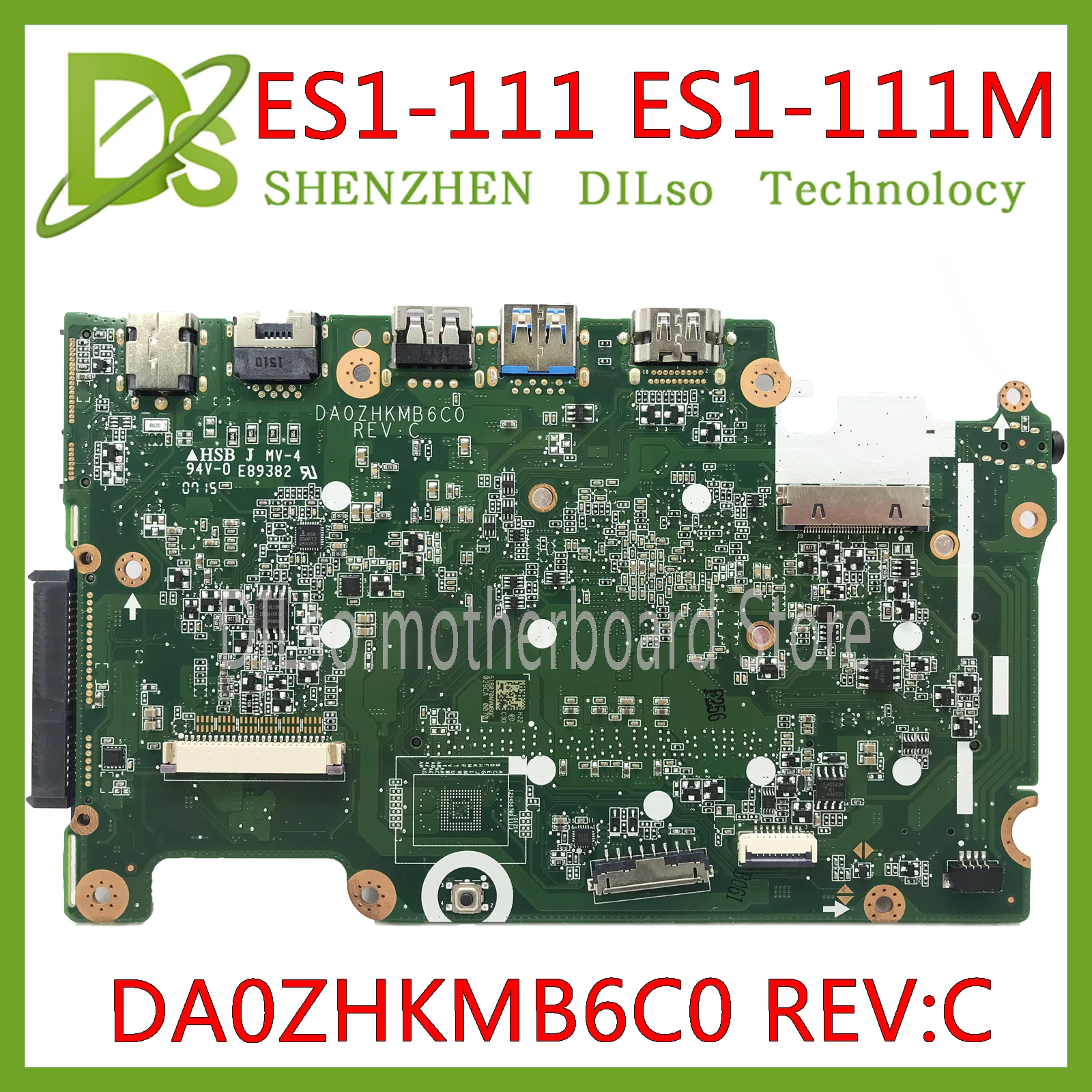  KEFU DA0ZHKMB6C0 Mainboard for Acer Aspire ES1-111 E3-112 V3-112P Laptop motherboard DDR3 Celeron P