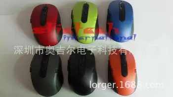 

by dhl or ems 200 pieces 2.4GHz Portable Optical Wireless Mouse USB Receiver 6 Keys 800/1600dpi Black Color Free Shipping