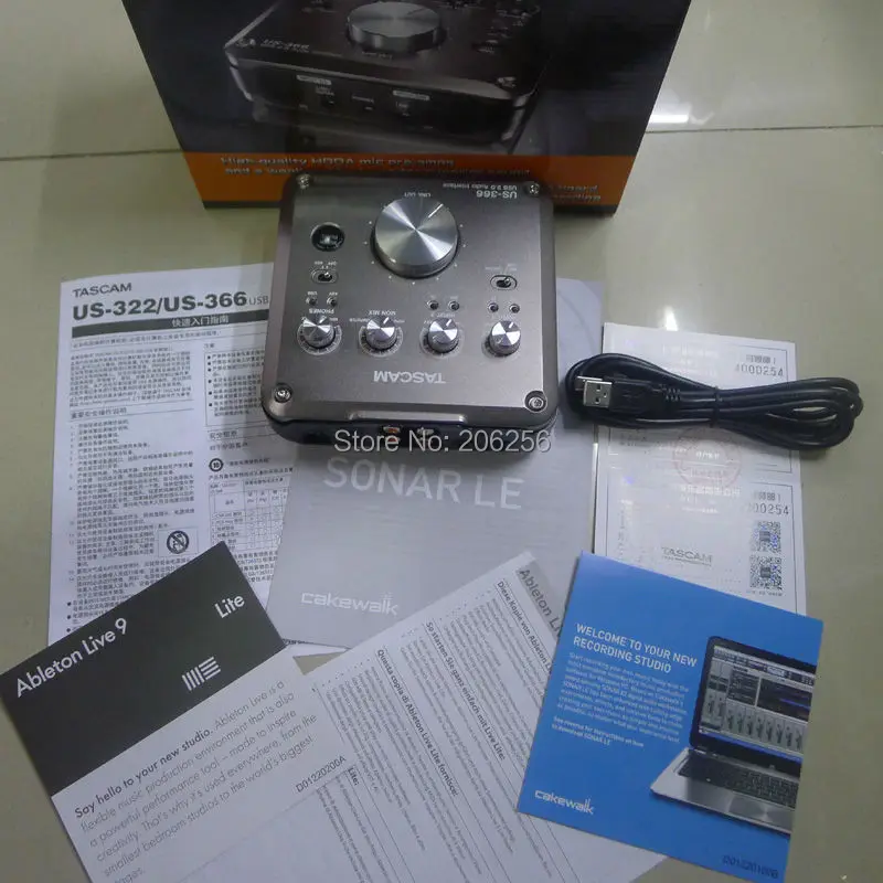 TASCAM US 366 US366 Профессиональный USB аудио интерфейс Запись Звуковая карта с