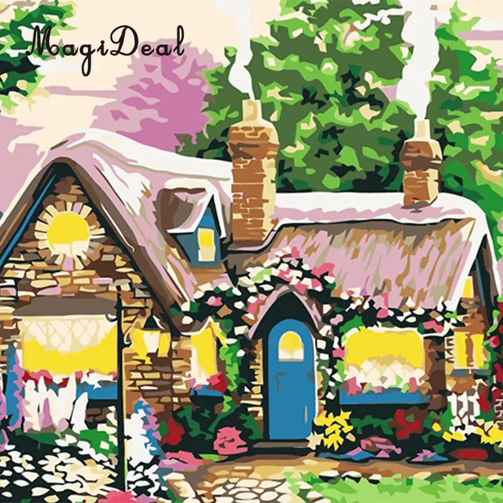 DIY Painting by Numbers for Adults Kids Paint by Number Kits Drawing On Canvas for Home Living Room Decor 40x50cm