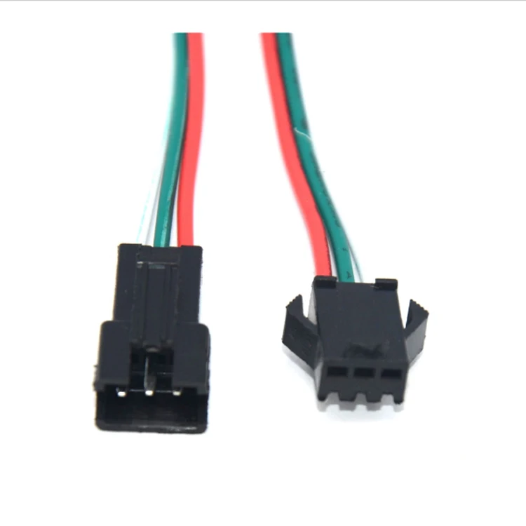 10pcs/lot JST SM 3Pin Connectors 3 Pin Female Male cable wire For