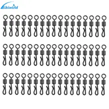 75 шт./лот, большие длинные Вертлюги q-образной формы для ловли карпа, аксессуары для рыбалки, Размер 4#, рыболовные терминальные снасти, Pesca