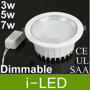

CE RoHS SAA Approve 3W 5W 7W Dimmable Led Downlight Recessed Led Lamps With Driver AC110V-240V Led Lighting Energy Saving Lamp