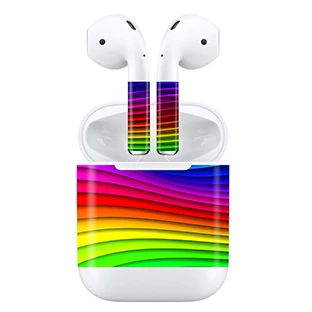 GOOYIYO-наклейка на наушники для Apple AirPods 1 2 и Проводная зарядная коробка, чехол, сделай сам, цветная виниловая наклейка на наушники, гарнитура, наклейка - Цвет: A016