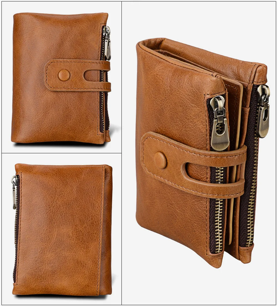 Кошелек из воловьей кожи с длинным дизайном Мужской винтажный кошелек из натуральной кожи, брендовый кошелек-клатч, сумка для iphone