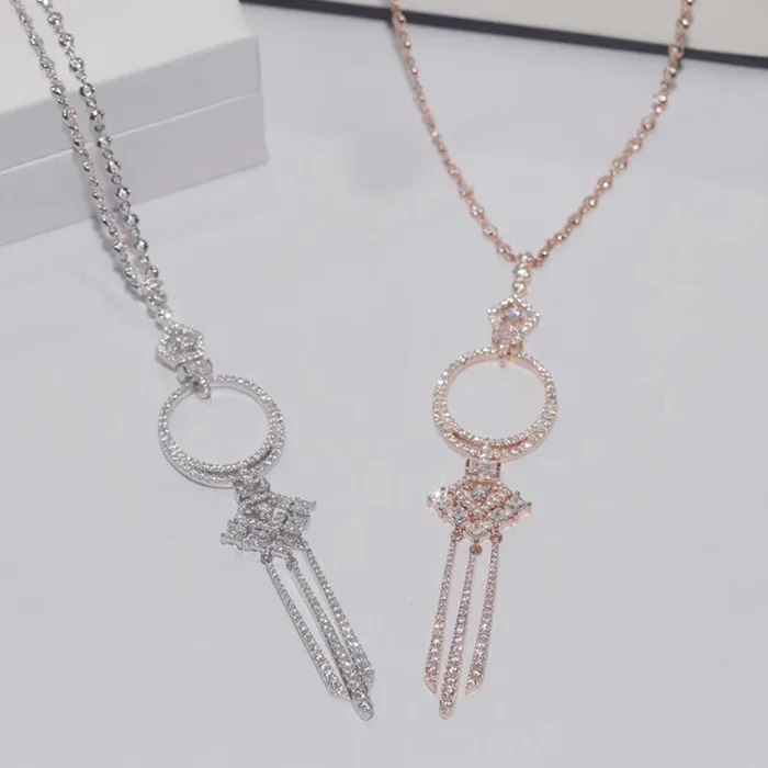 

Designer Fashion 925 Sterling Silver Jewelry 3A Cubic Zirconia Party Adjustable Necklace