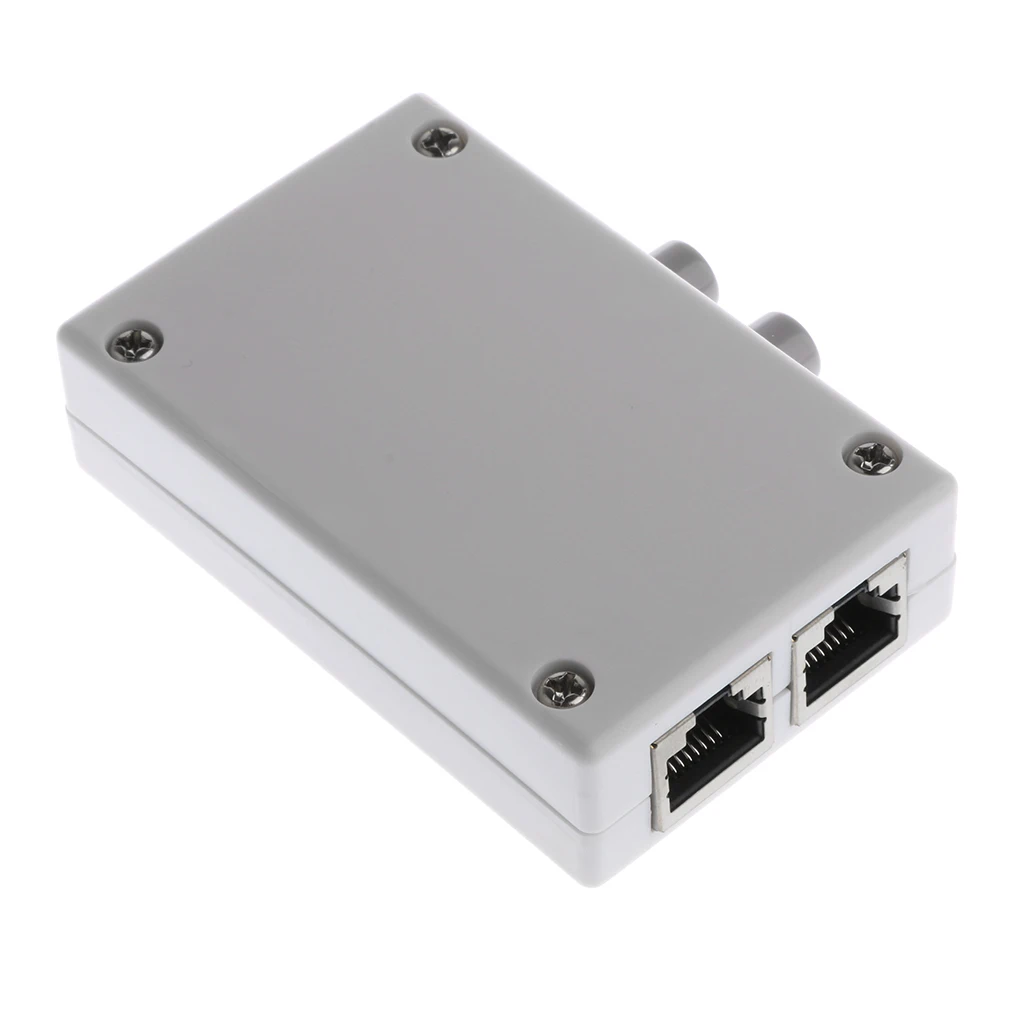 RJ45 2 Ports External Push Botton Network Switch RJ45-2M for PC Laptop RJ45-2M Network Switch Long life repeated