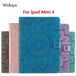 Wekays Tablet чехол для Apple IPad Mini 4 Стенд Смарт Кожаный захлопывающийся чехол Чехол для Coque IPad Mini 4 mini4 7,9 "планшет чехол