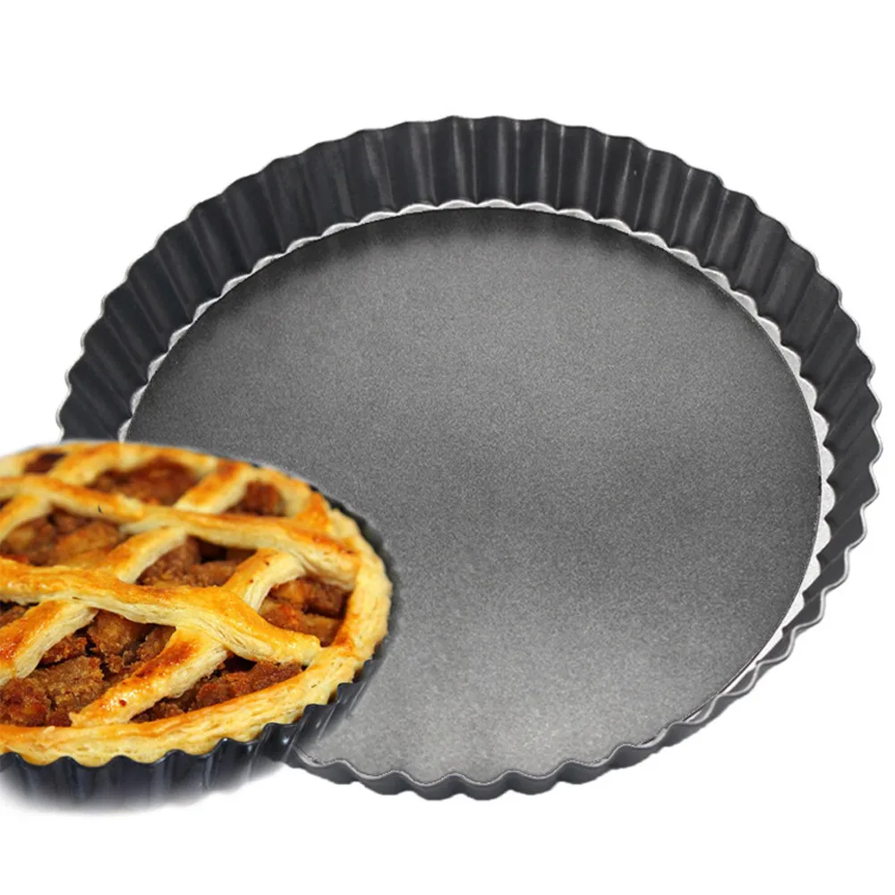 

Non-Stick Removable Loose Bottom Quiche Pizza Pan Tart Pan with Removable Base Dropshipping D30 Apr28