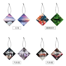 Модный автомобильный освежитель воздуха с подвеской в виде духов, зеркало заднего вида, украшение для салона автомобиля, авто стиль