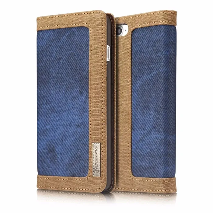 Original CaseMe Retro Canvas Wallet Phone Case For Apple Iphone 7 7 plus Flip Protect Cowboy Cases Cover flip mobile phone bags  (4)