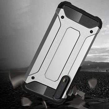 

100pcs Tough Anti-knock Armor Rugged Case For Huawei P30 P20 Pro Lite Nova 4E 3E Hard PC Protective Dual Layer Anti-knock Cover