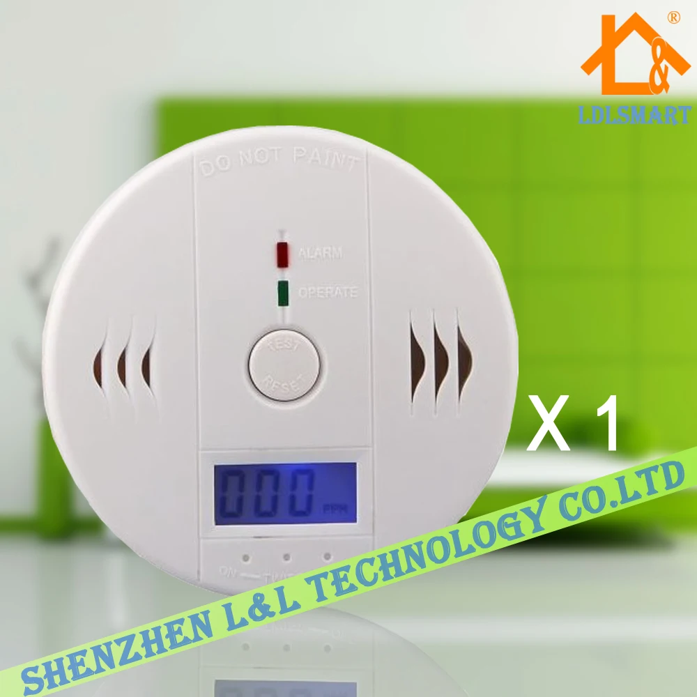 High Sensitive Digital LCD Backlight Carbon Monoxide Alarm ...