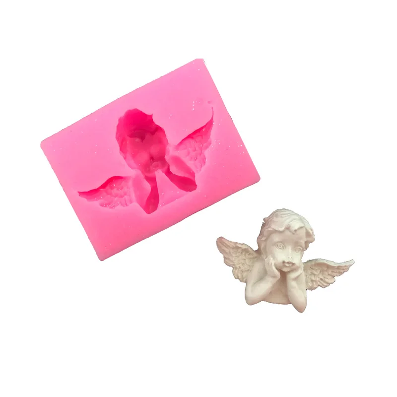 

Aouke angel Silicone Decorating Molds Cake Silicone Mold Sugarpaste Candy Chocolate Clay Mould H056