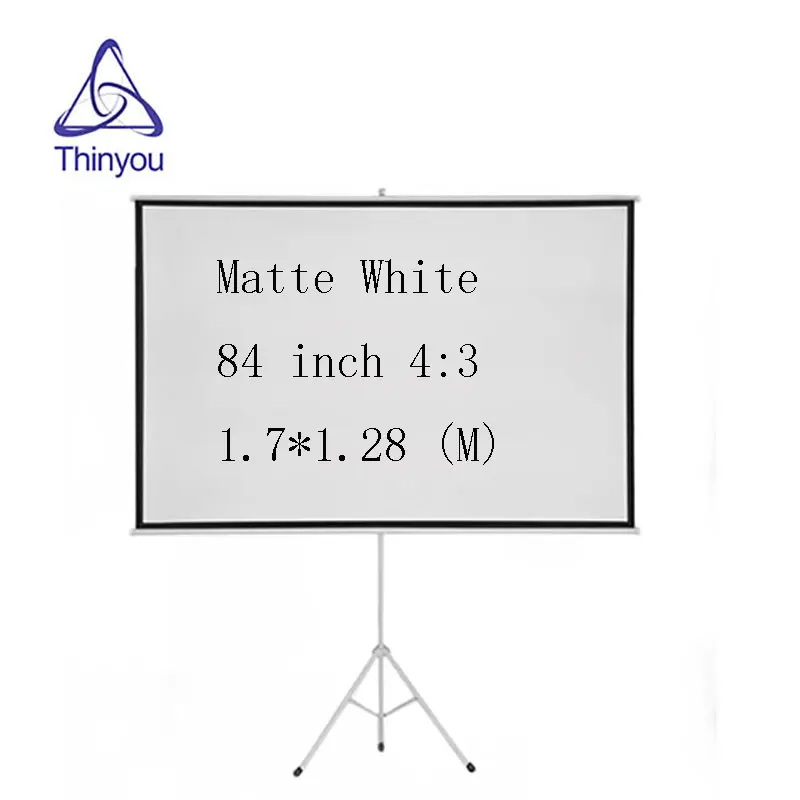 Thinyou Portable Foldable Stand Tripod font b Projector b font Screen 84 Inch 4 3 Diagonal
