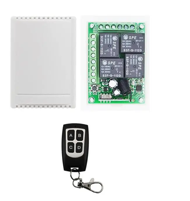 Умный дом DC 12V 4CH Радио контроллер RF беспроводной пульт дистанционного управления