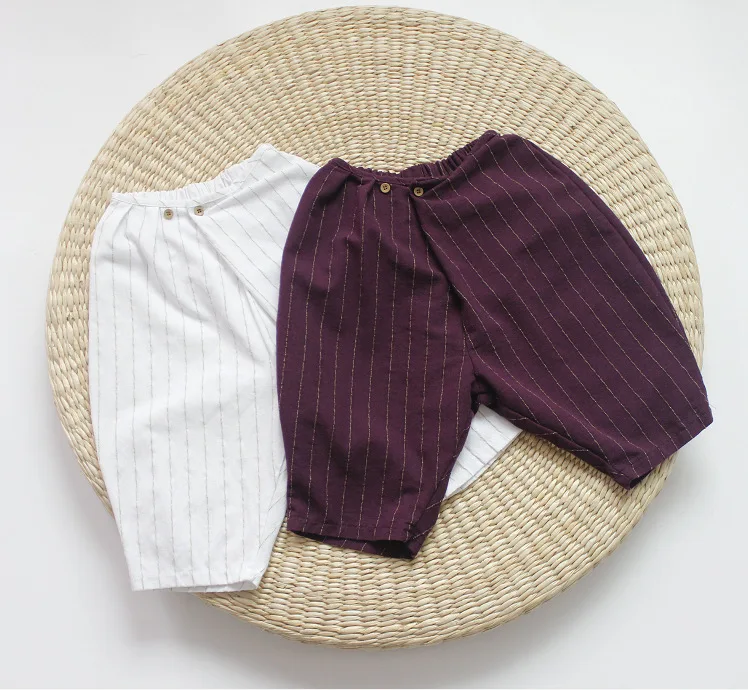 

2019 Spring Summer Toddler Kids Girls Boys Pants Korean Mori Kids Linen Harem Pants Fashion Casual Children Clothings
