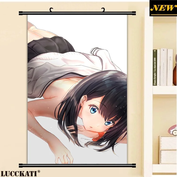 40X60 см SSSS. Gridman серия Rikka, трусики, сексуальные лоли бикини, задник, ножки, мультфильм, аниме, Настенная картина, прокрутка, холст, живопись, плакат - Цвет: Q