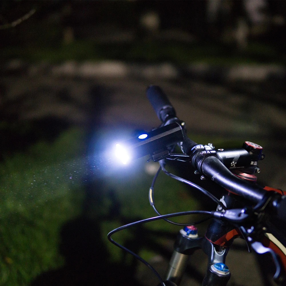 Велосипедный светильник ZTTO MTB из алюминиевого сплава, велосипедный светильник высокой яркости, светодиодный передний светильник с зажимом, головной светильник, водонепроницаемый светильник для подзарядки QL06