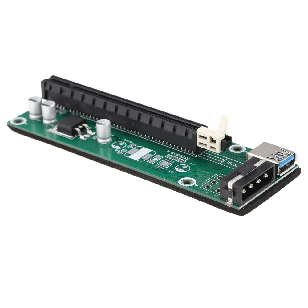 10 шт. USB 3,0 PCI-E PCI Express 1x to 16x удлинитель Riser Board карта адаптер с SATA кабель питания USB кабель для Bitcoin Miner