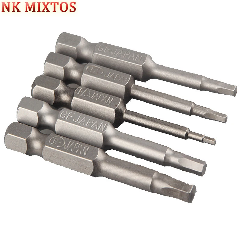 NK MIXTOS новый 5 шт. Шестигранная отвертка бит S2 Сталь 1/4 Дюймов 1 5/2 0/2 5/3 0/4 0 мм