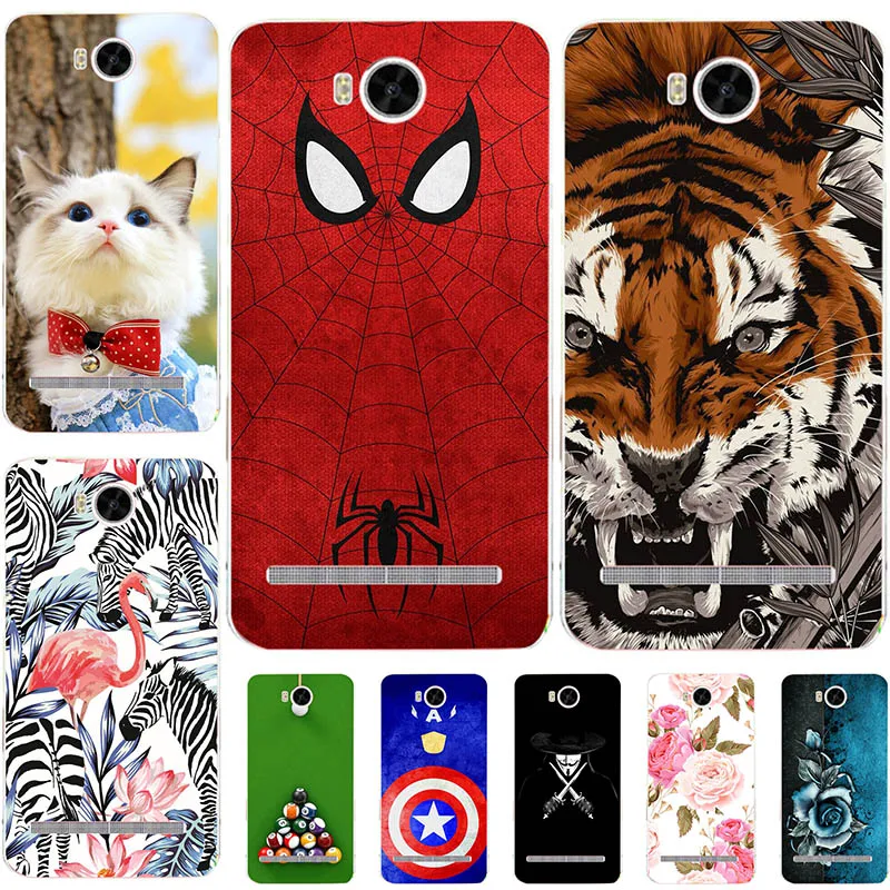 

Lovely Cartoon Phone Cases For Huawei Y3 2 Y3II-U22 LUA-U22 Lua-L21 Case Animal Cat Pattern Cover Printed Coque Protective Funda