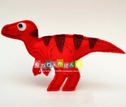 DIY Jurassic dinosaur world dolls Fabric Felt kit Non-woven cloth Craft DIY Sewing set Handwork Material needlework JDSTB
