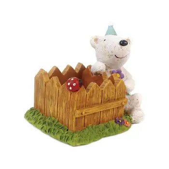 

BESTOYARD Kawaii Decorative Cartoon Creative Bear Flowerpot Flower Pot Flower Vase Home Decoration Childrens Room Desktop Decor