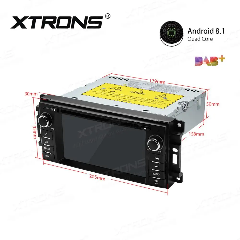 Excellent XTRONS 6.2" Android 8.1 Car Radio DVD Player RCA GPS Navigation for JEEP Commander Grand Cherokee DODGE Caliber Chrysler 3
