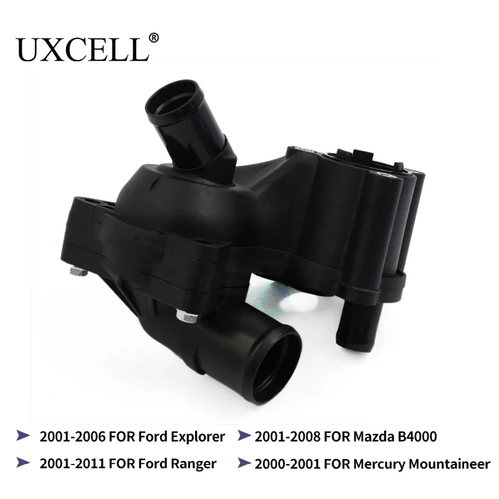 

UXCELL 4L5E8A586AB Thermostat Housing 4L5E8594AA For Ford Explorer 2001 TO 2006 Ranger 2001 TO 2011 For Mazda B400 2001 TO 2008
