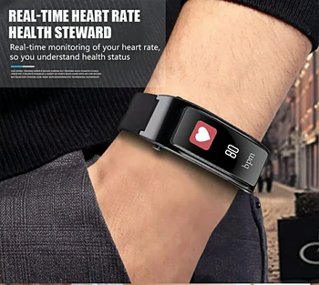 

Sport Bluetooth Sport Men Smart Watch For Android iOS Phone With Earphone Heart Rate Monitor Women Smartwatch Refuse/Answer Call