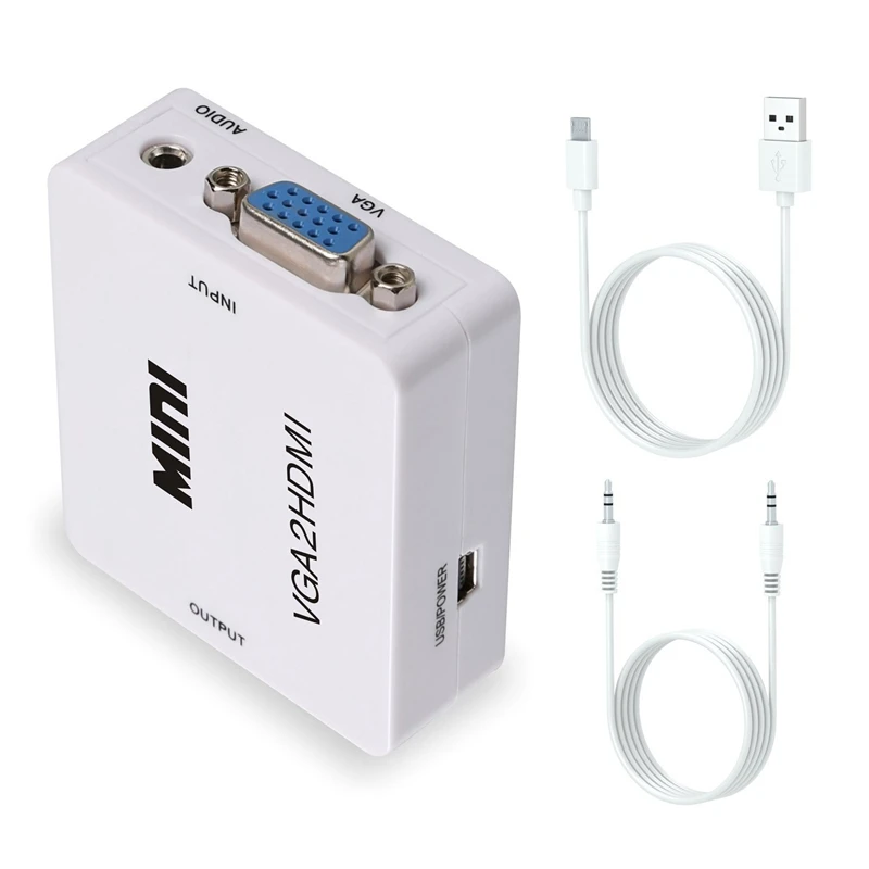 VGA в HDMI адаптер «Папа-мама» кабель с аудио портом