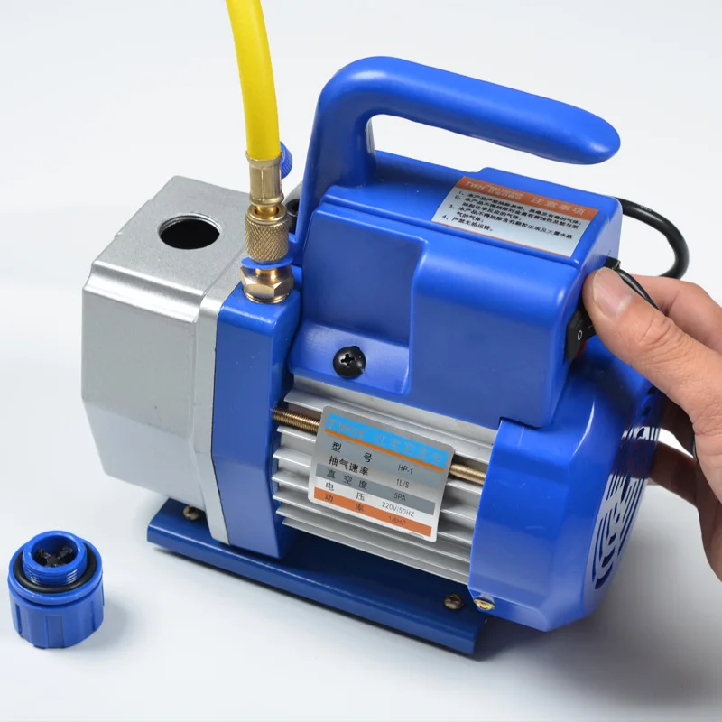 Одноступенчатый 150 куб ФТ/мин 410 Вт вакуумный насос HVAC Tool AC R410a R134 + датчик 2 шланга