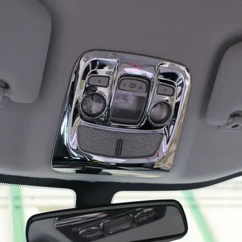 

ABS Chrome Interior Car Front Reading Lamp Cover Rear Reading Light Sticker for Peugeot 2008 2014 - 2017 Accessories