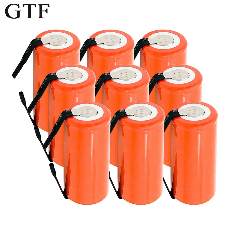 

GTF 1.2V 2800Mah SC Ni-CD battery rechargeable batteria replacement Cells with tab an Extension Cord Processed Drop shipping