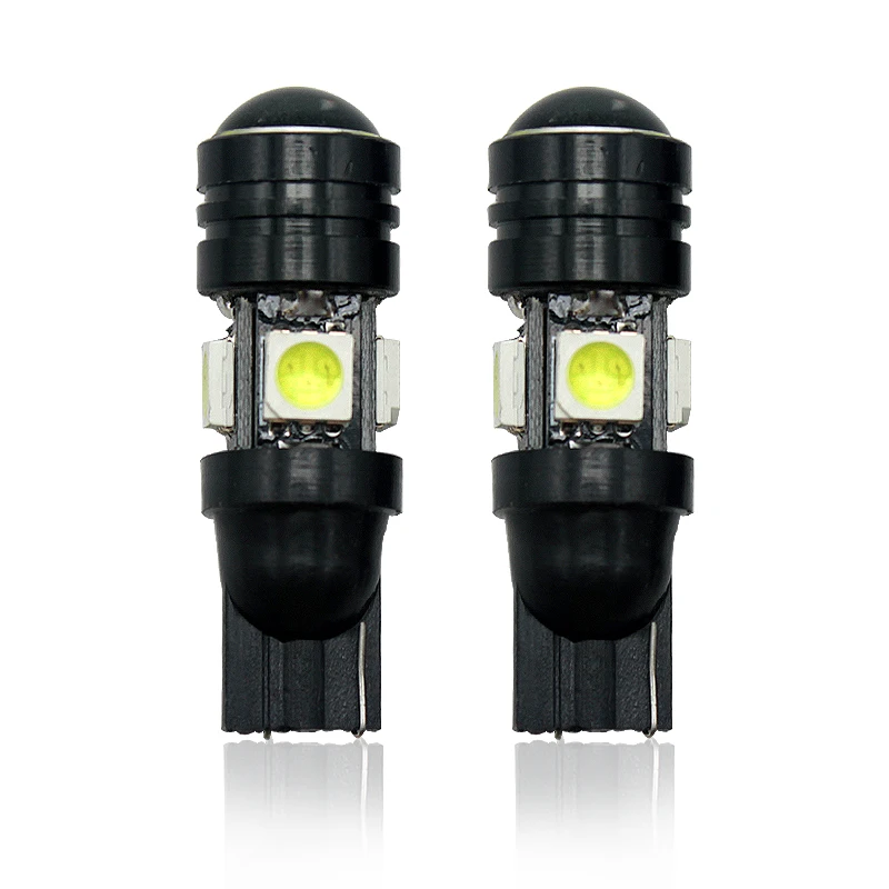 

2pcs Car T10 LED W5W Auto Parking Light Car Side Lamp 12V Indicator bulbs with Projector Lens