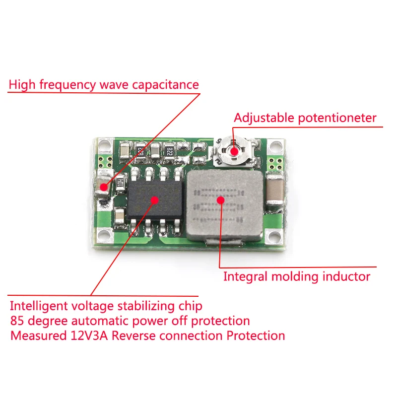 RC Airplane Module Mini 360 DC Buck Converter Step Down Module 4.75V-23V to 1V-17V 17x11x3.8mm New LM2596 2A RC Airplane Module Mini 360 DC Buck Converter Step Down Module 4.75V-23V to 1V-17V 17x11x3.8mm New LM2596 2A