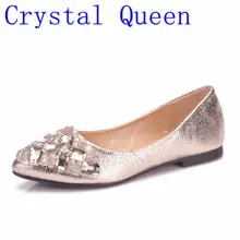 Женская обувь со стразами; женская обувь на плоской подошве с острым носком со стразами; женские Роскошные туфли на плоской подошве со стразами; женская свадебная обувь