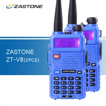 2pcs/lot ZASTONE V8 Walkie Talkie Same as baofeng uv5r Dual Band VHF UHF Two Way CB Ham Radio HF Transceiver bapfeng uv-5r Style