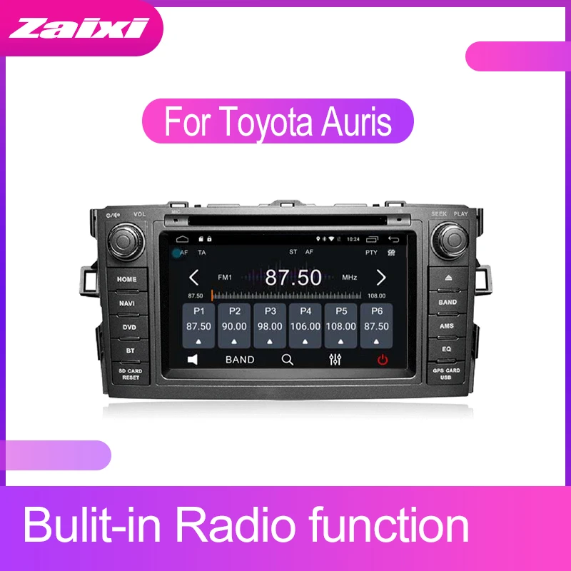 Cheap ZaiXi Android Car Multimedia player 2 Din WIFI GPS Navigation Autoradio For Toyota Auris E150 Blade 2006~2012 GPS Radio FM Maps 3